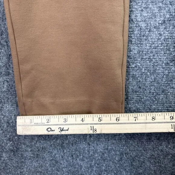 Quince ultra Stretch Ponte Mariner Pants Womens Size S Brown Crop Old Money - Picture 8 of 10